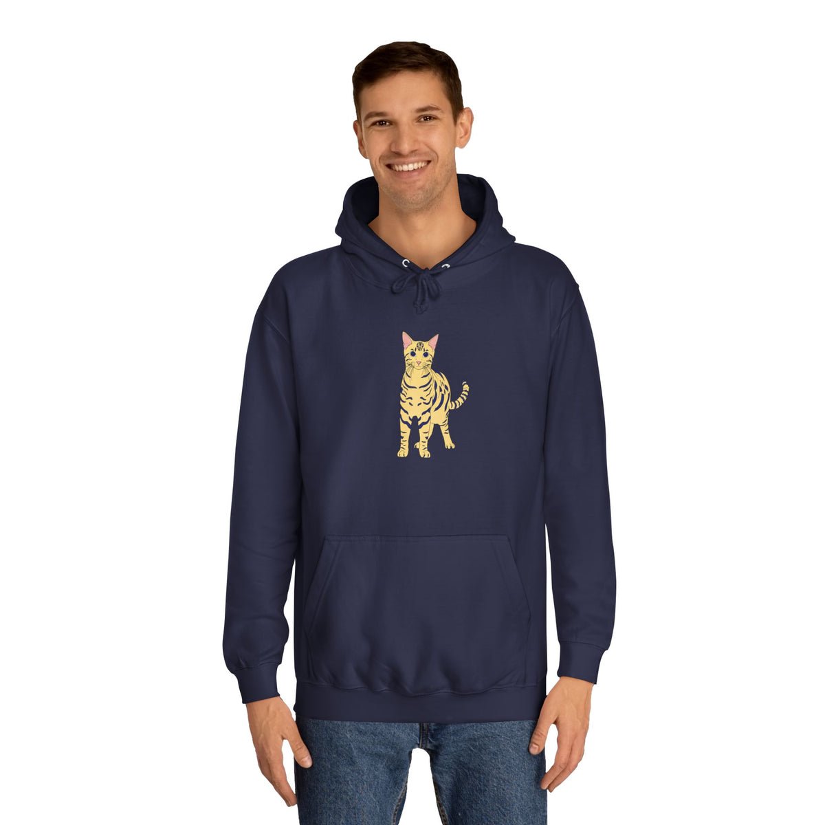 Benjamin The Cat Unisex College Hoodie