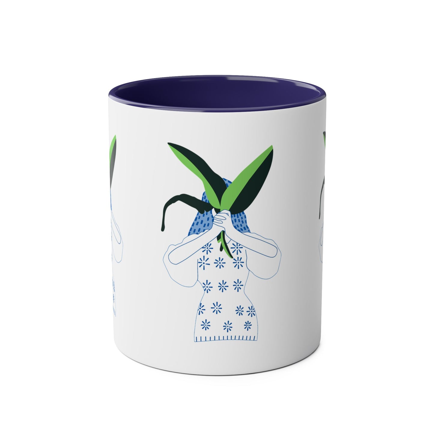 Mother Nature Two-Tone Coffee Mugs, 11oz