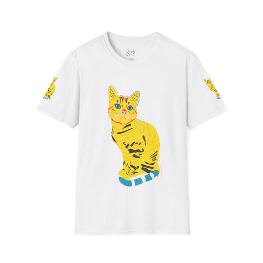 Yellow Cat Unisex Softstyle T-Shirt