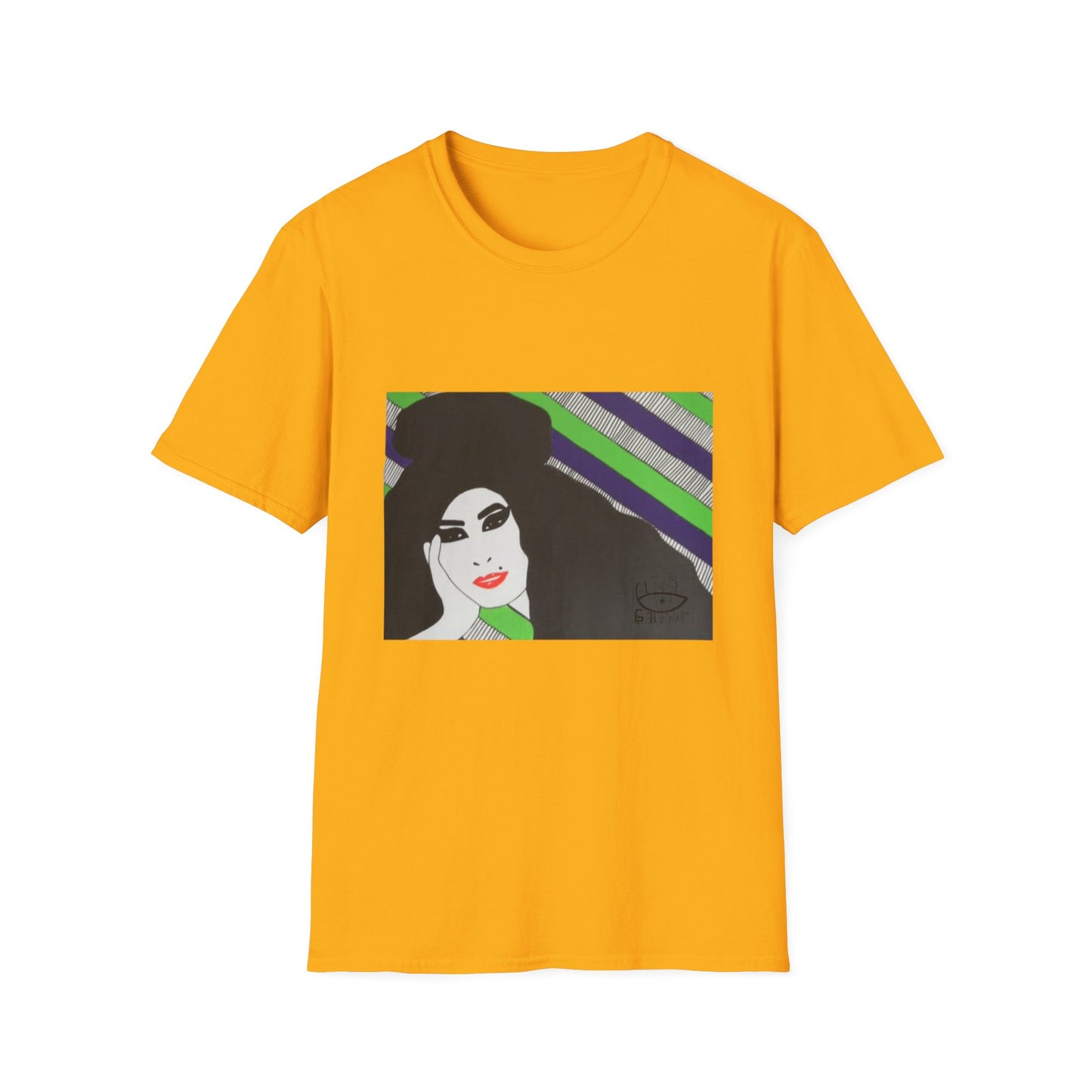Artistic Amy Portrait T-Shirt, Casual Wear, Unique Gift, Pop Culture Apparel, Unisex Fashion, Everyday Comfort