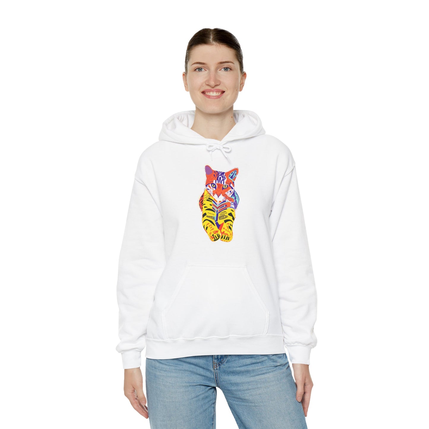 Tiger Cat Unisex Heavy Blend™ Hooded Sweatshirt