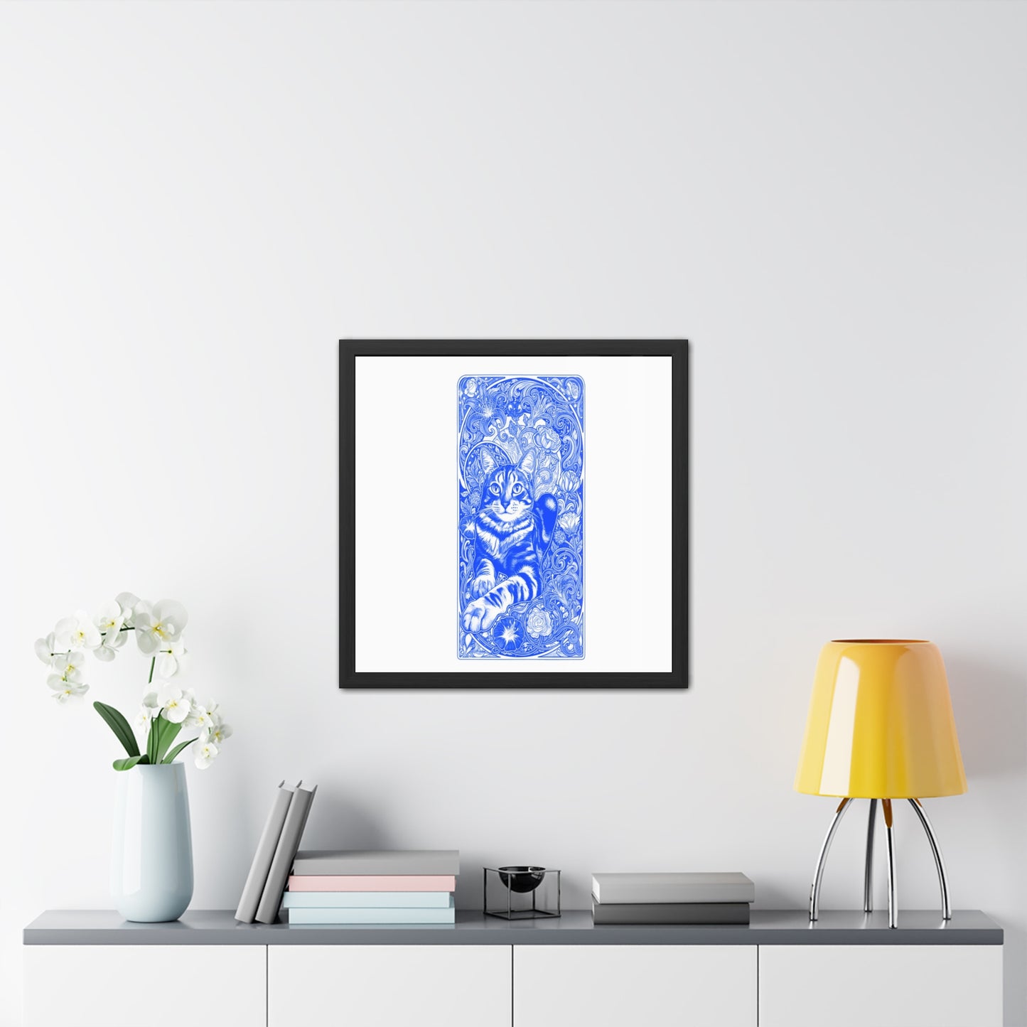 Art Nouveaux Cat Framed Posters