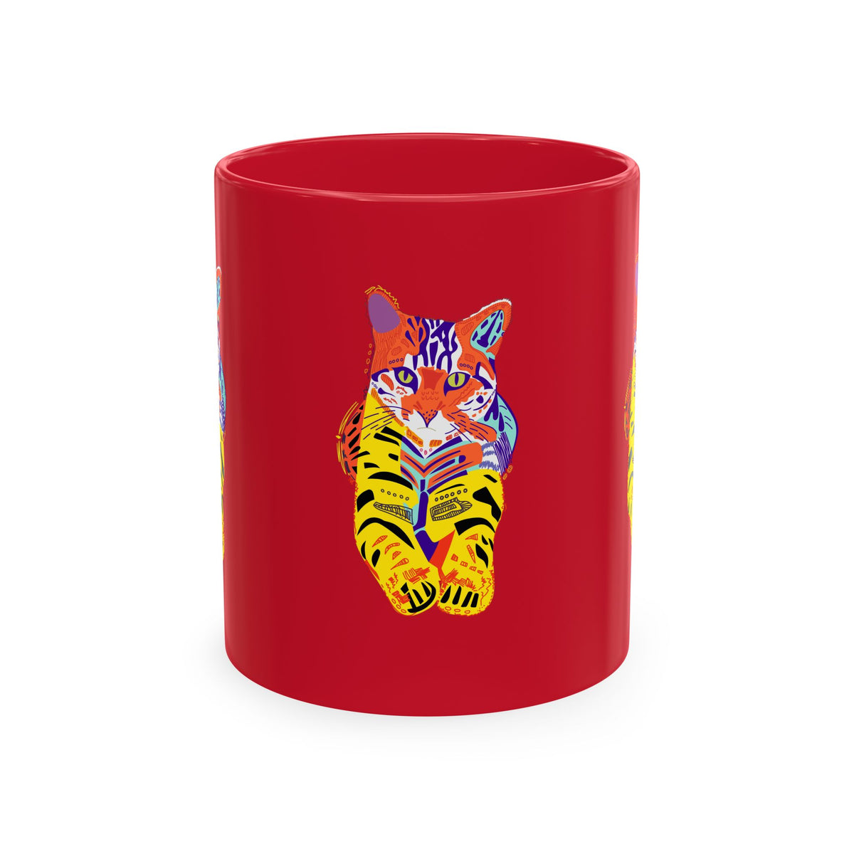 Tiger Cat Traditional Ceramic Mug