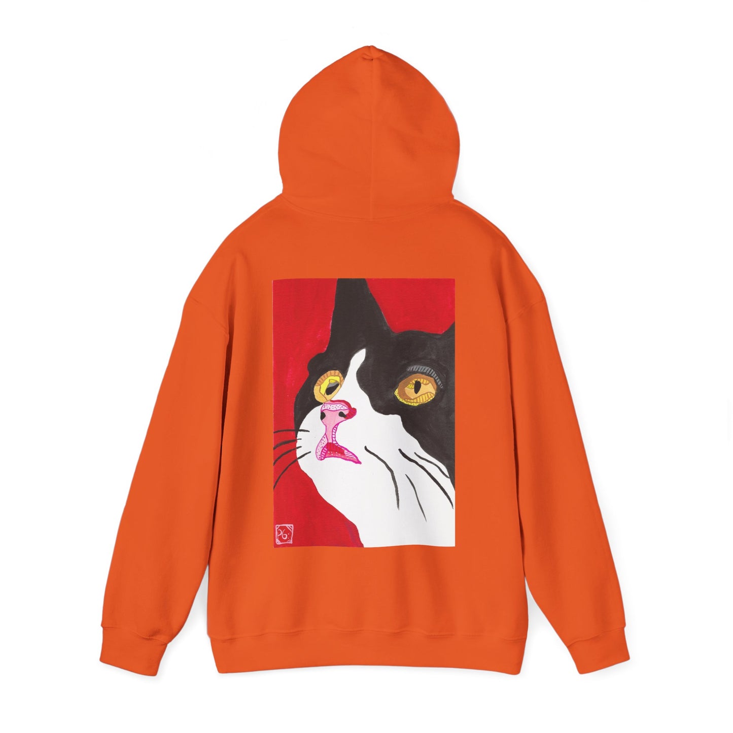 Cat Lover's Unisex Heavy Blend Hoodie - Artistic Cat Design