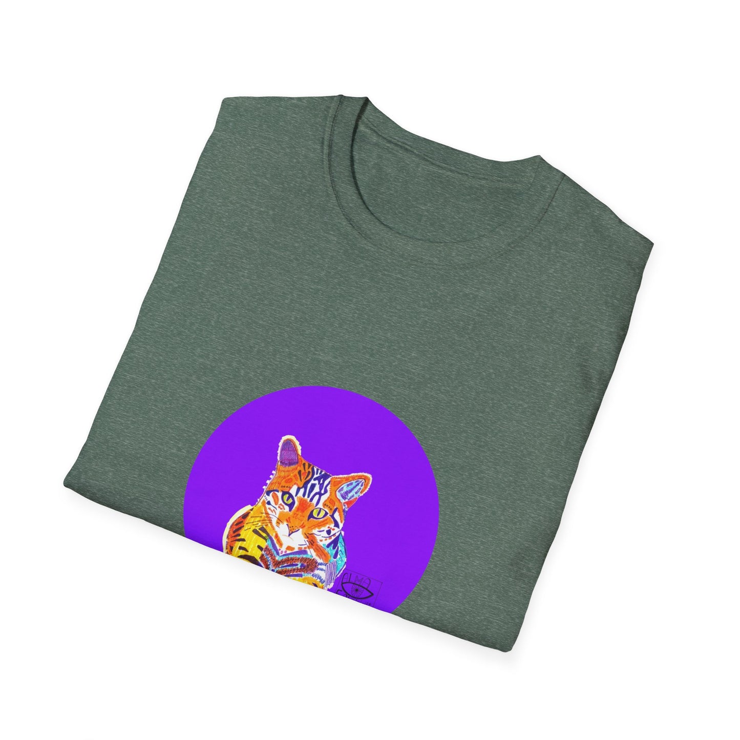Vibrant Tiger Graphic T-Shirt, Colorful Art Tee for Animal Lovers, Unique Gift for Birthdays and Special Occasions, Unisex Softstyle Tee