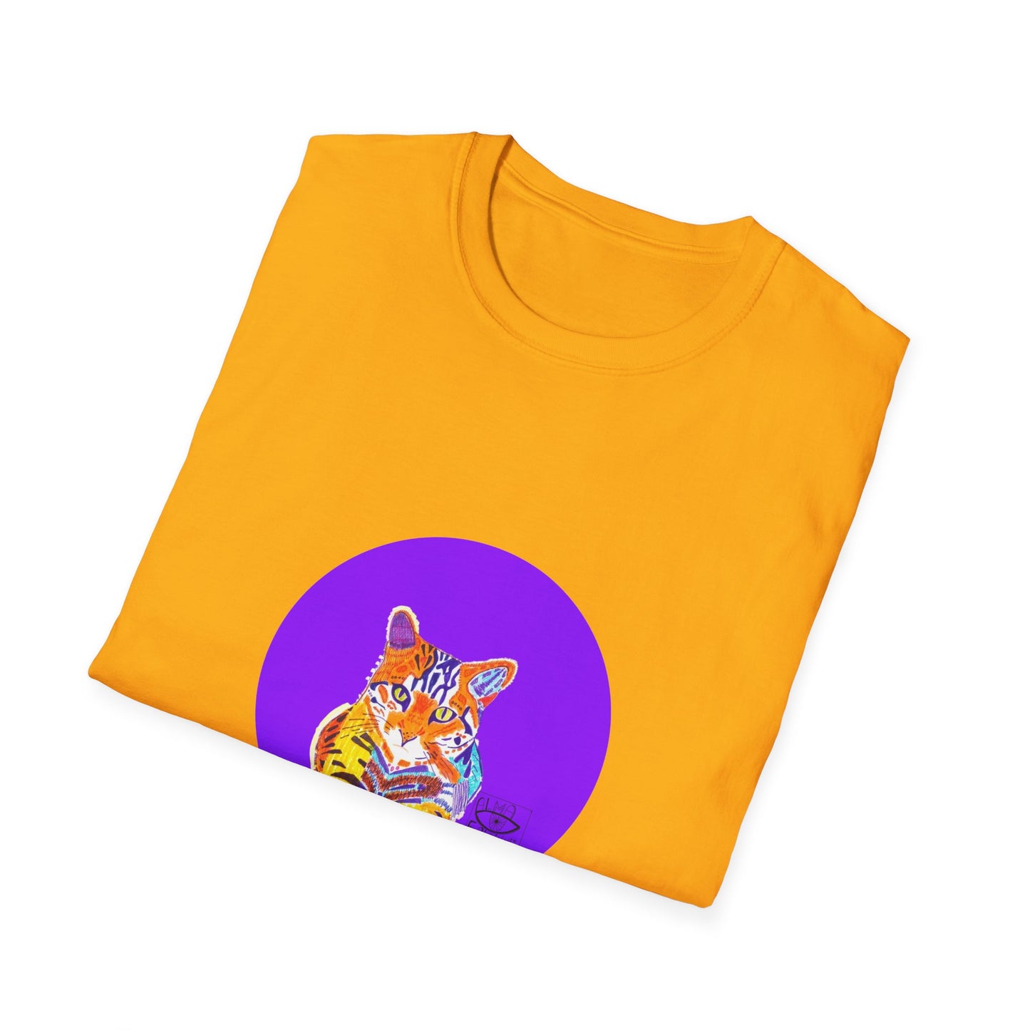 Vibrant Tiger Graphic T-Shirt, Colorful Art Tee for Animal Lovers, Unique Gift for Birthdays and Special Occasions, Unisex Softstyle Tee