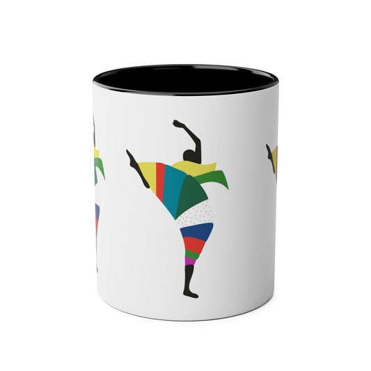 Coffee Mug - Dance is the Orgasm of Life, 11oz Two-Tone Mug