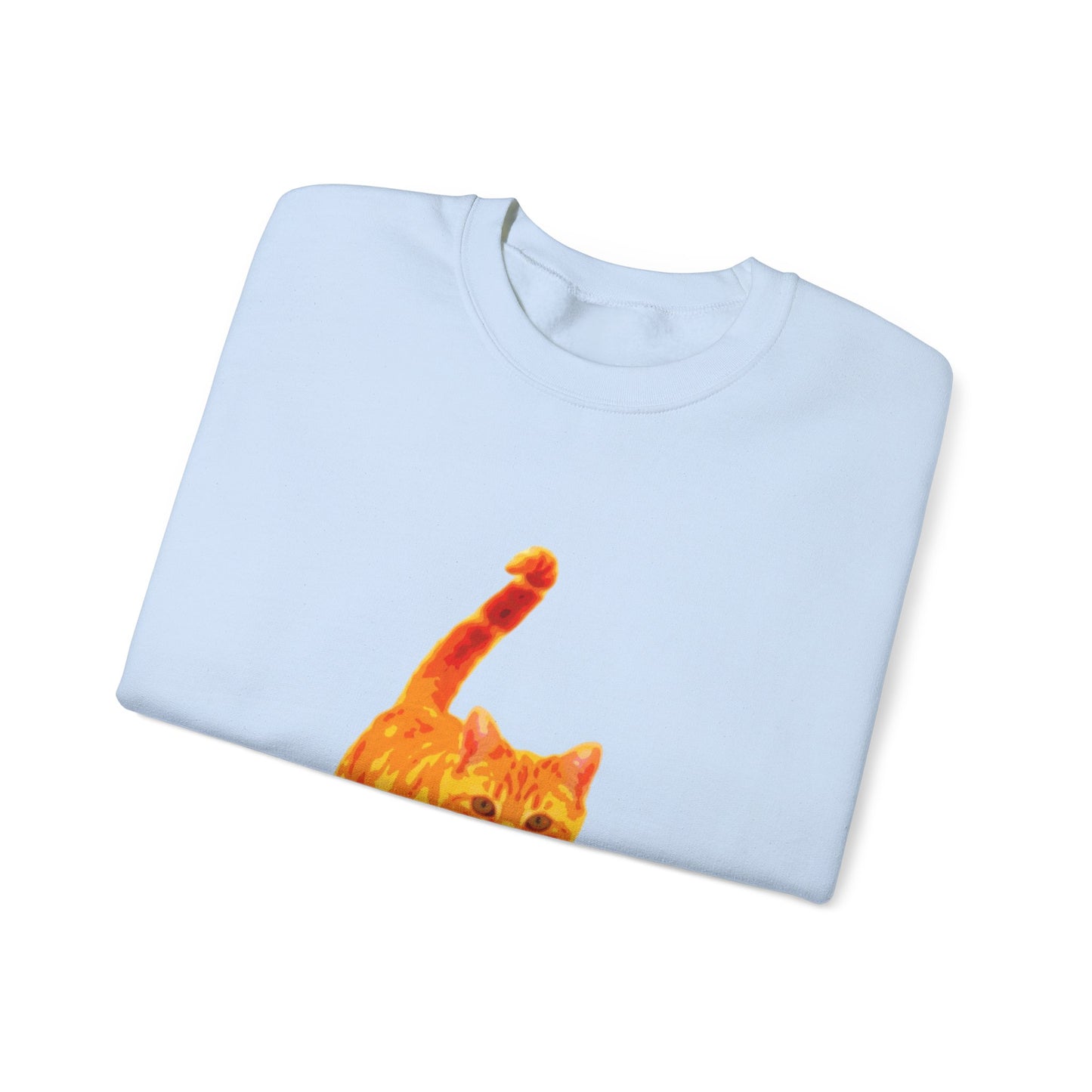 Cat Lover's Cozy Crewneck Sweatshirt - Perfect Gift for Pet Owners, Animal Lovers, Casual Wear, Birthdays, Cat-Themed Apparel