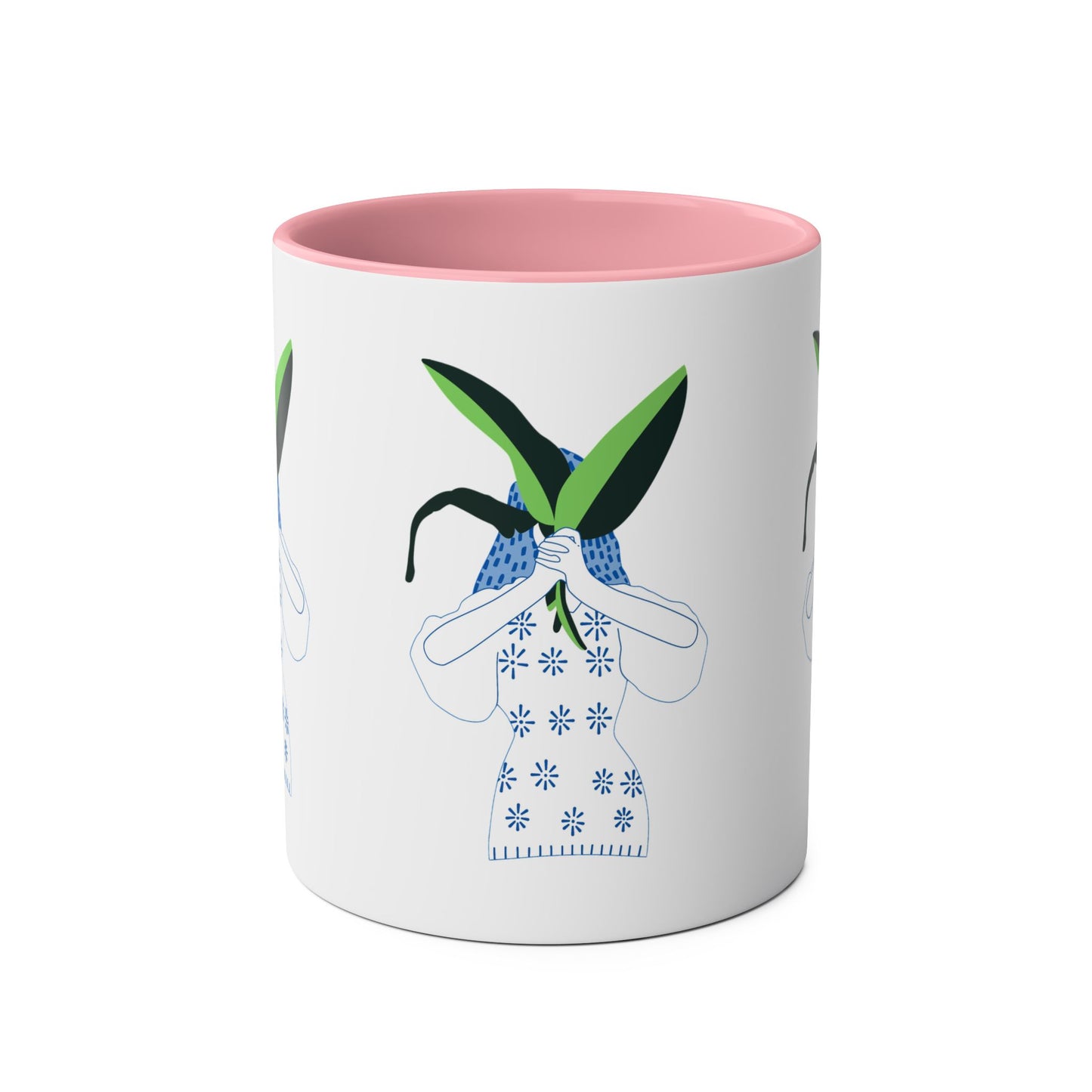 Mother Nature Two-Tone Coffee Mugs, 11oz