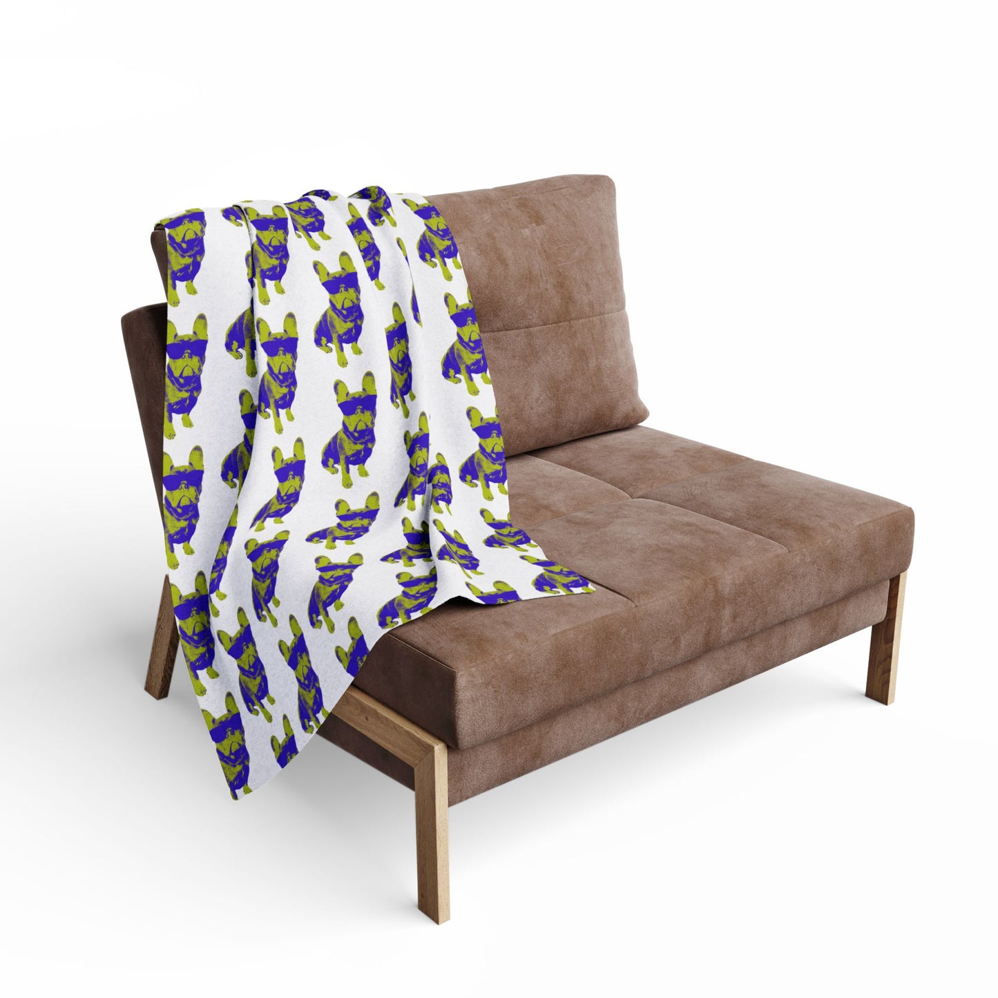 French Buldog Arctic Fleece Blanket