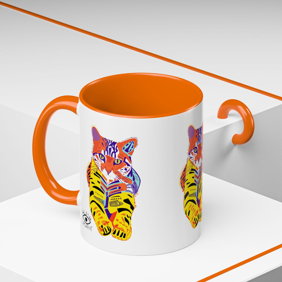Tiger Cat Accent Coffee Mug (11, 15oz)