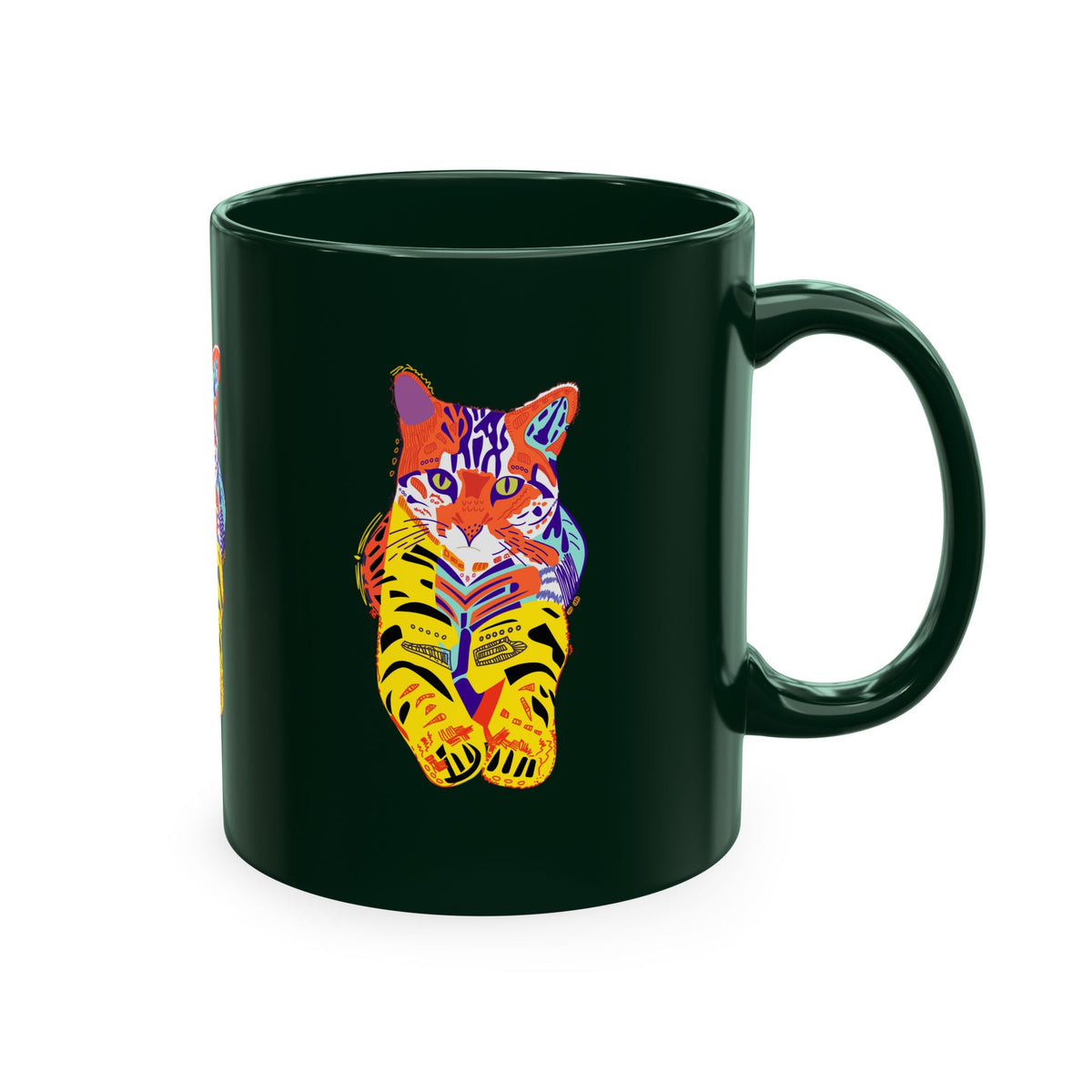 Tiger Cat Traditional Ceramic Mug