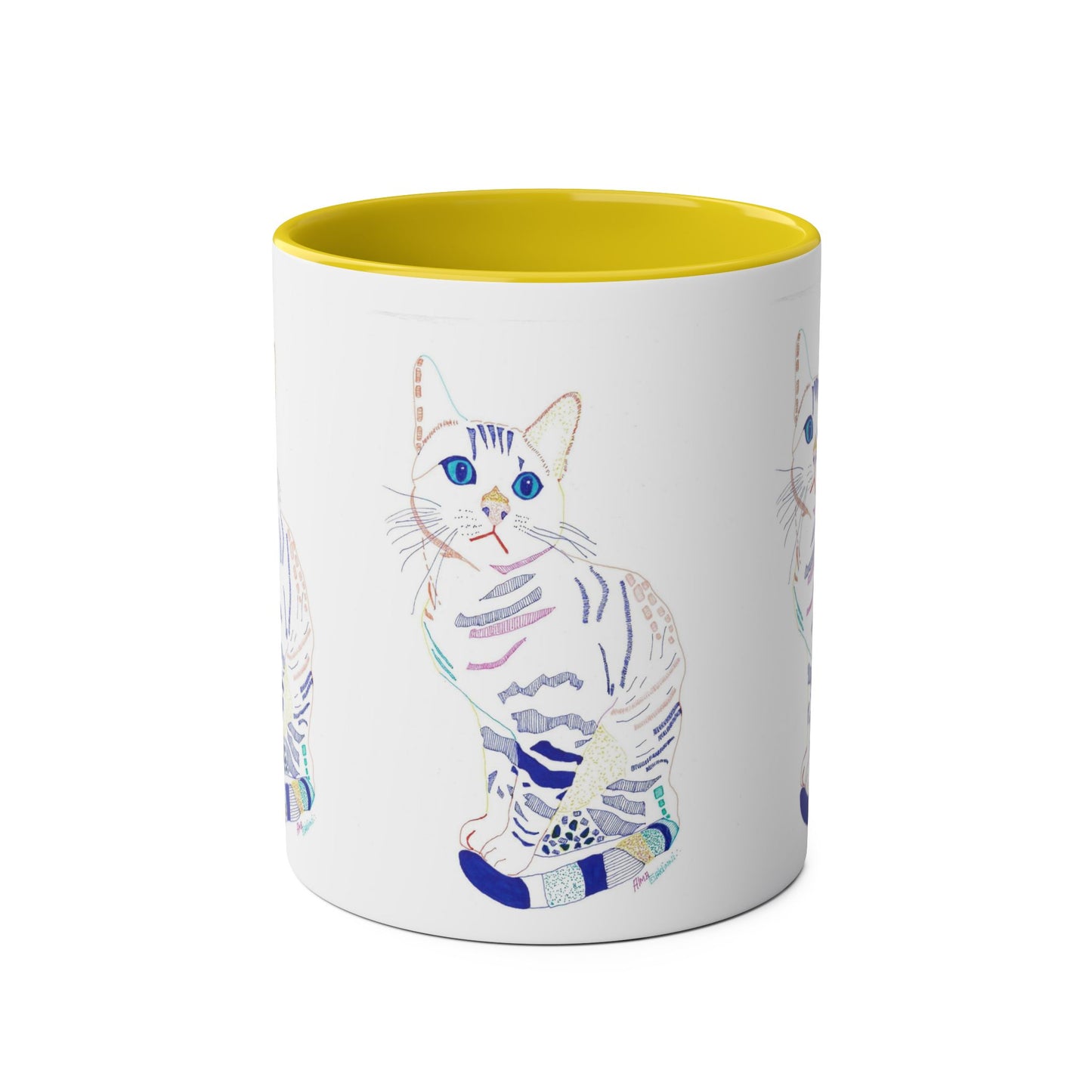 White Cat Mug