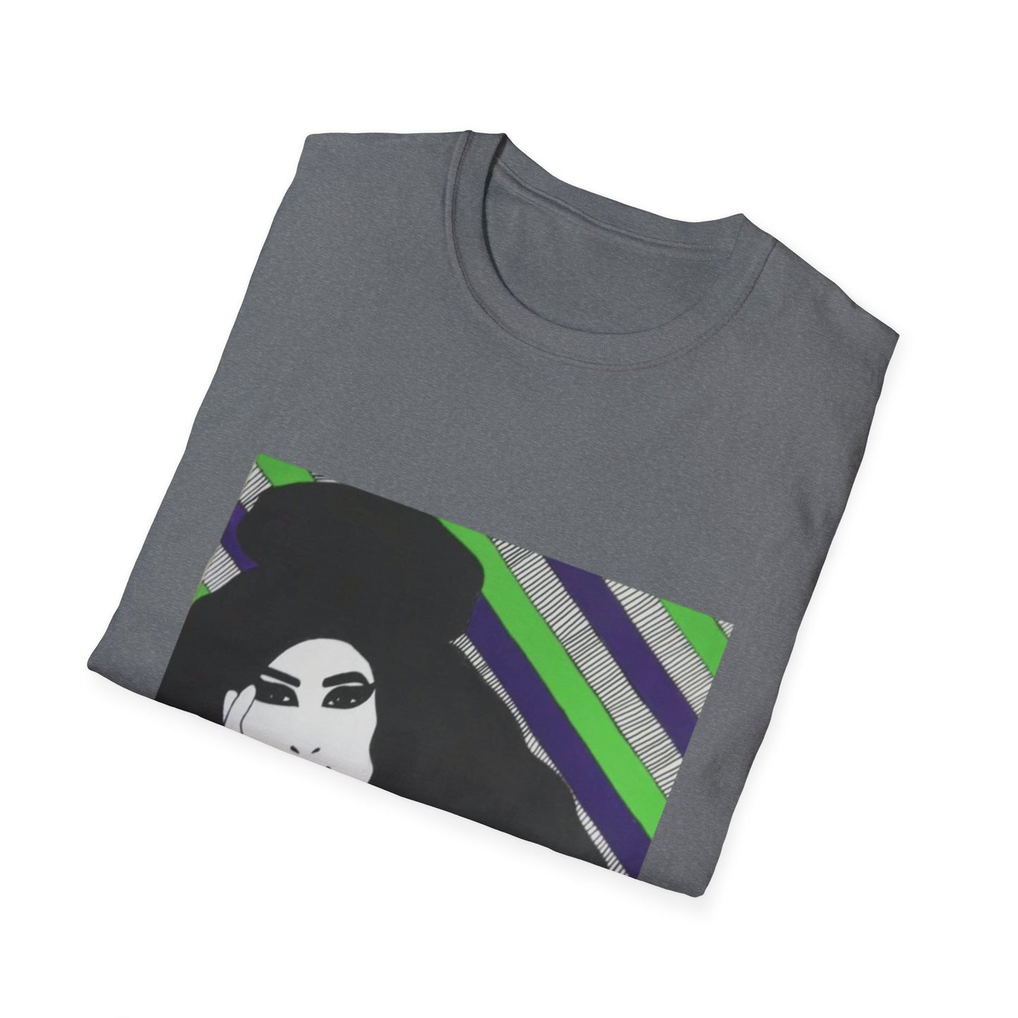 Artistic Amy Portrait T-Shirt, Casual Wear, Unique Gift, Pop Culture Apparel, Unisex Fashion, Everyday Comfort