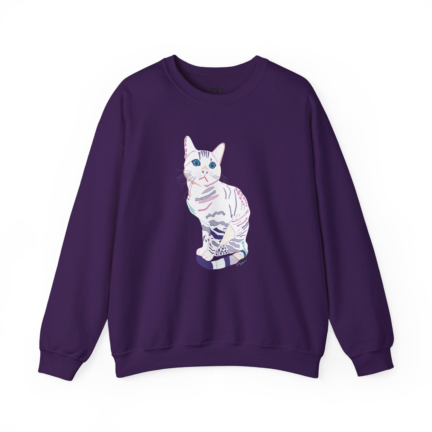White Cat Unisex Heavy Blend™ Crewneck Sweatshirt