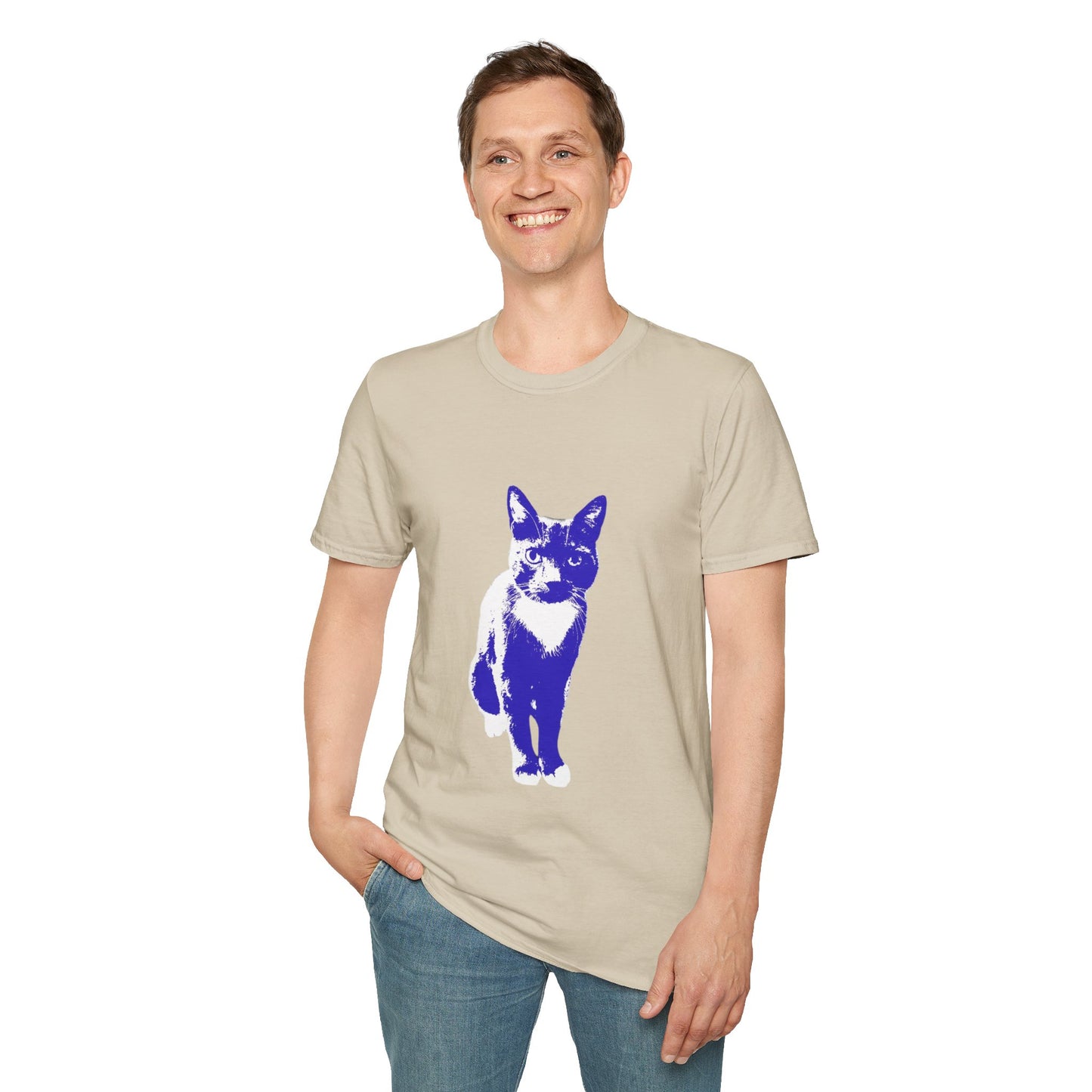 Bertie the cat Unisex Softstyle T-Shirt