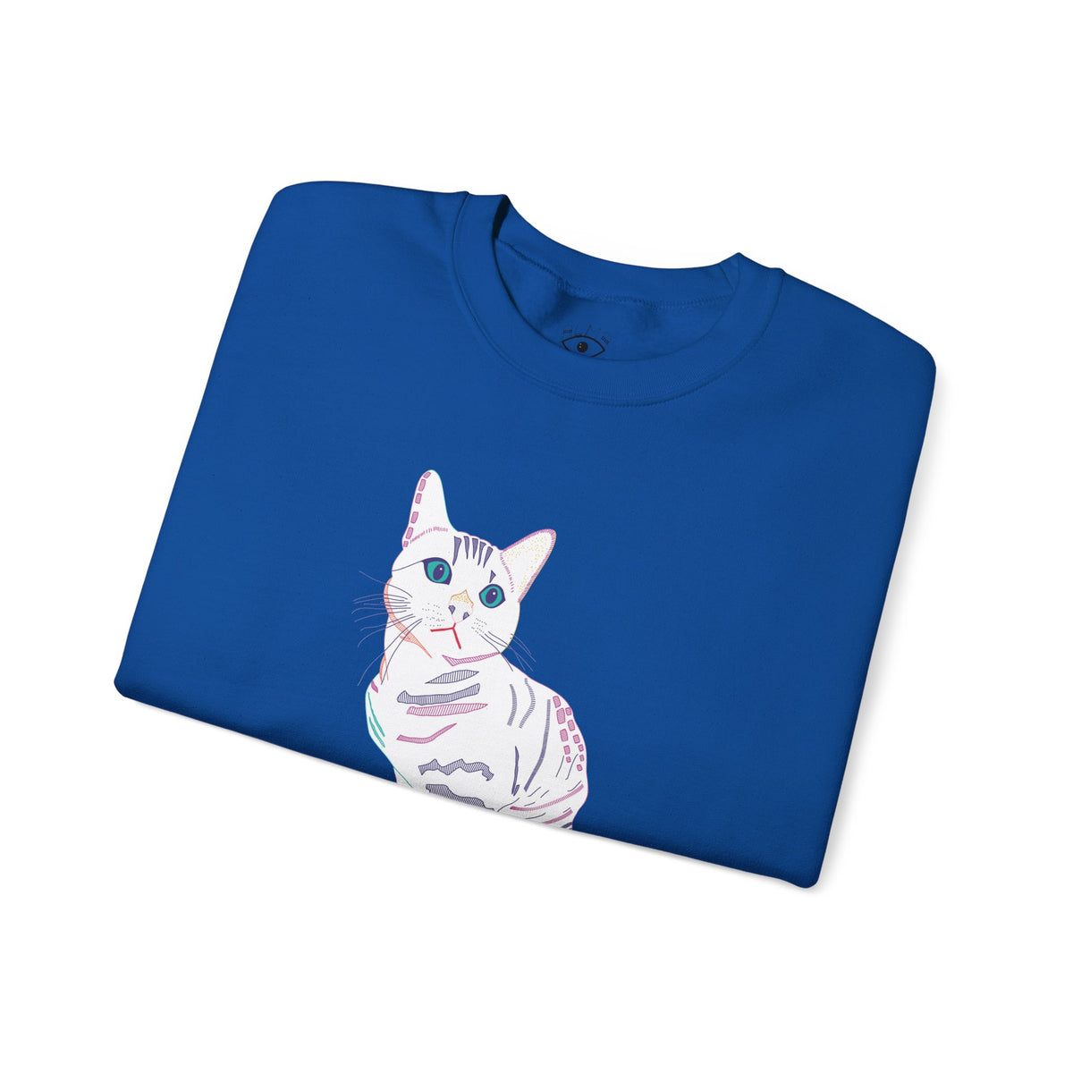 White Cat Unisex Heavy Blend™ Crewneck Sweatshirt