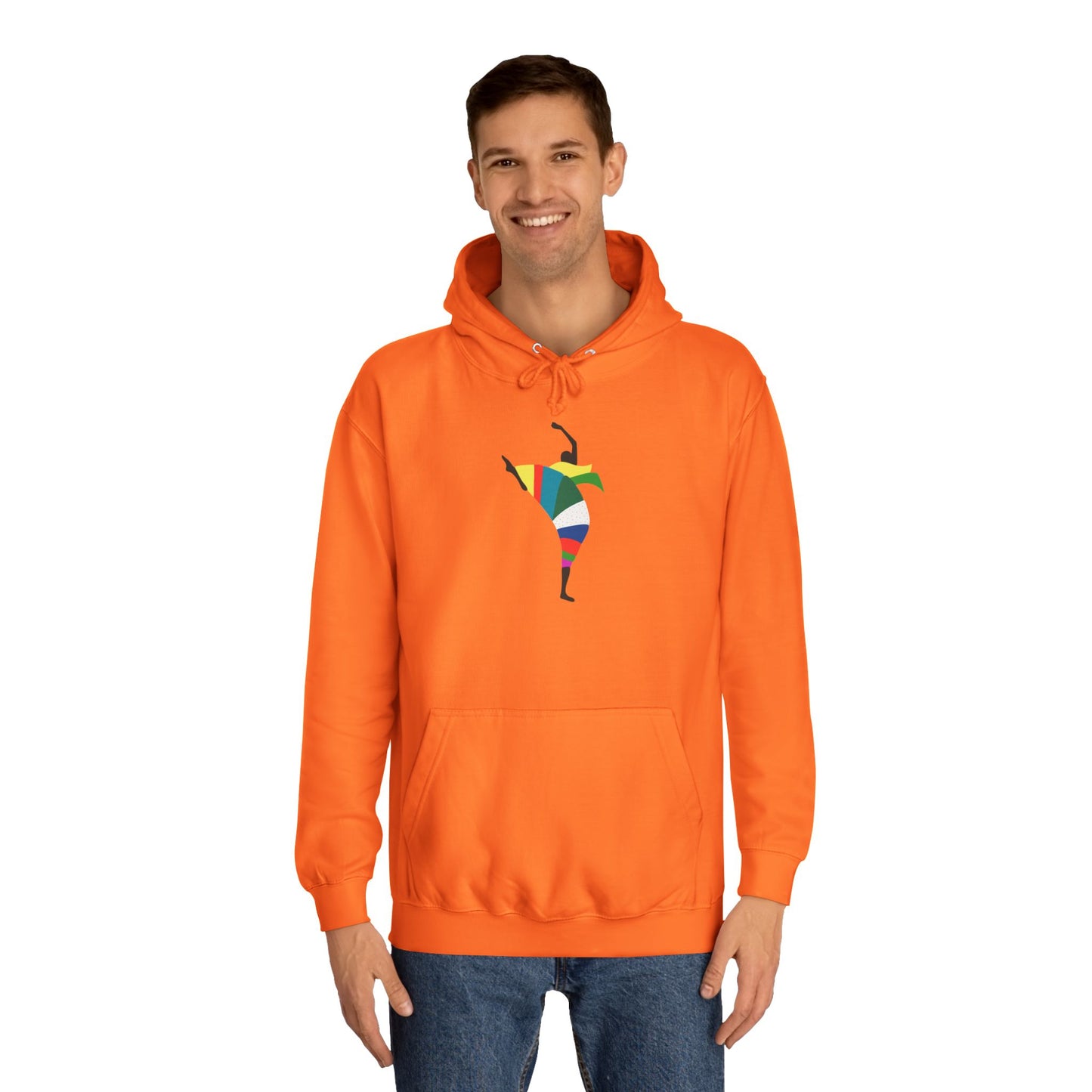 Colorful Dancer Unisex College Hoodie - Stylish Daily Wear