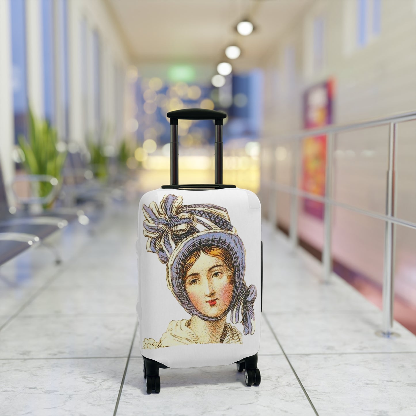 Jane Austen Inspired Luggage Cover, Personalized Travel Accessory, Unique Gift for Travelers, Suitcase Protector, Elegant Travel Decor, [...]