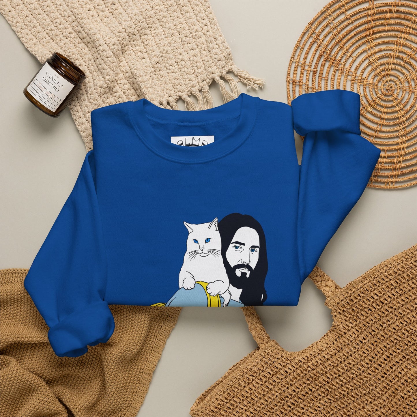 Jeus and cat Unisex Heavy Blend™ Crewneck Sweatshirt