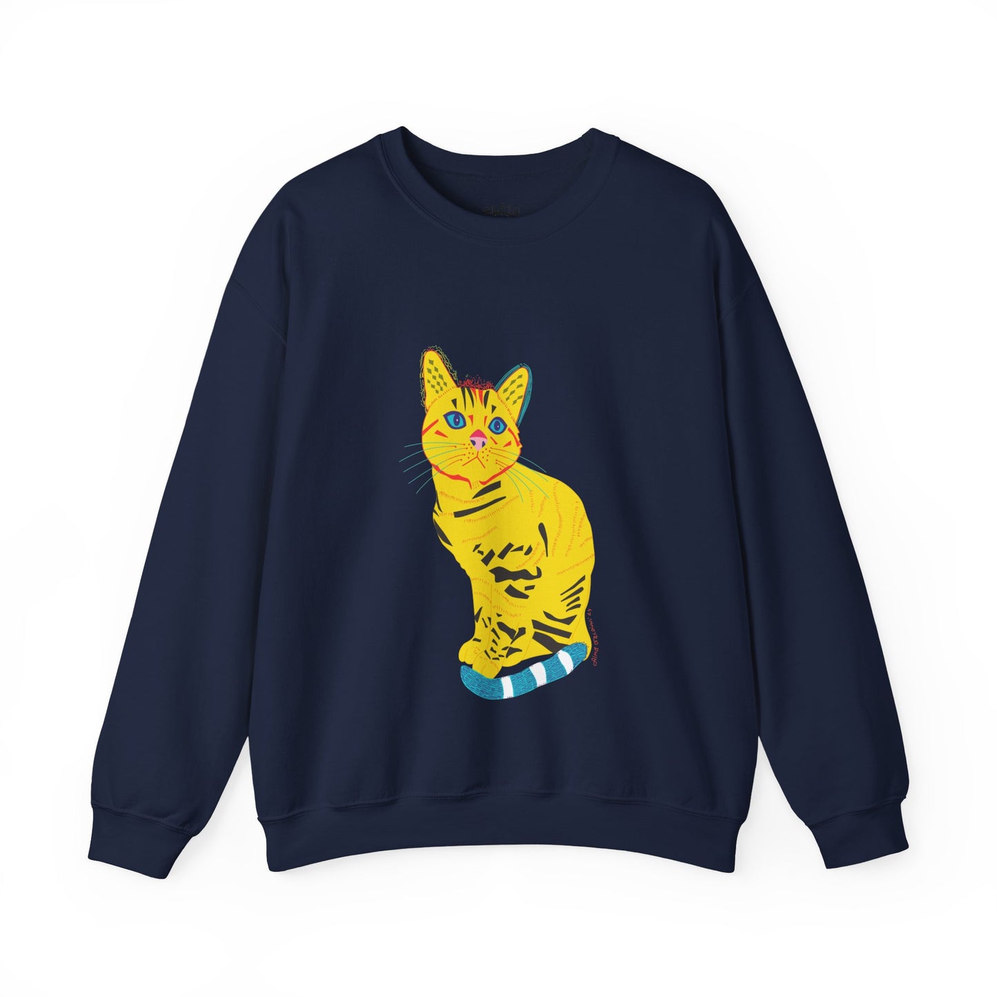 Yellow Cat Unisex Heavy Blend™ Crewneck Sweatshirt
