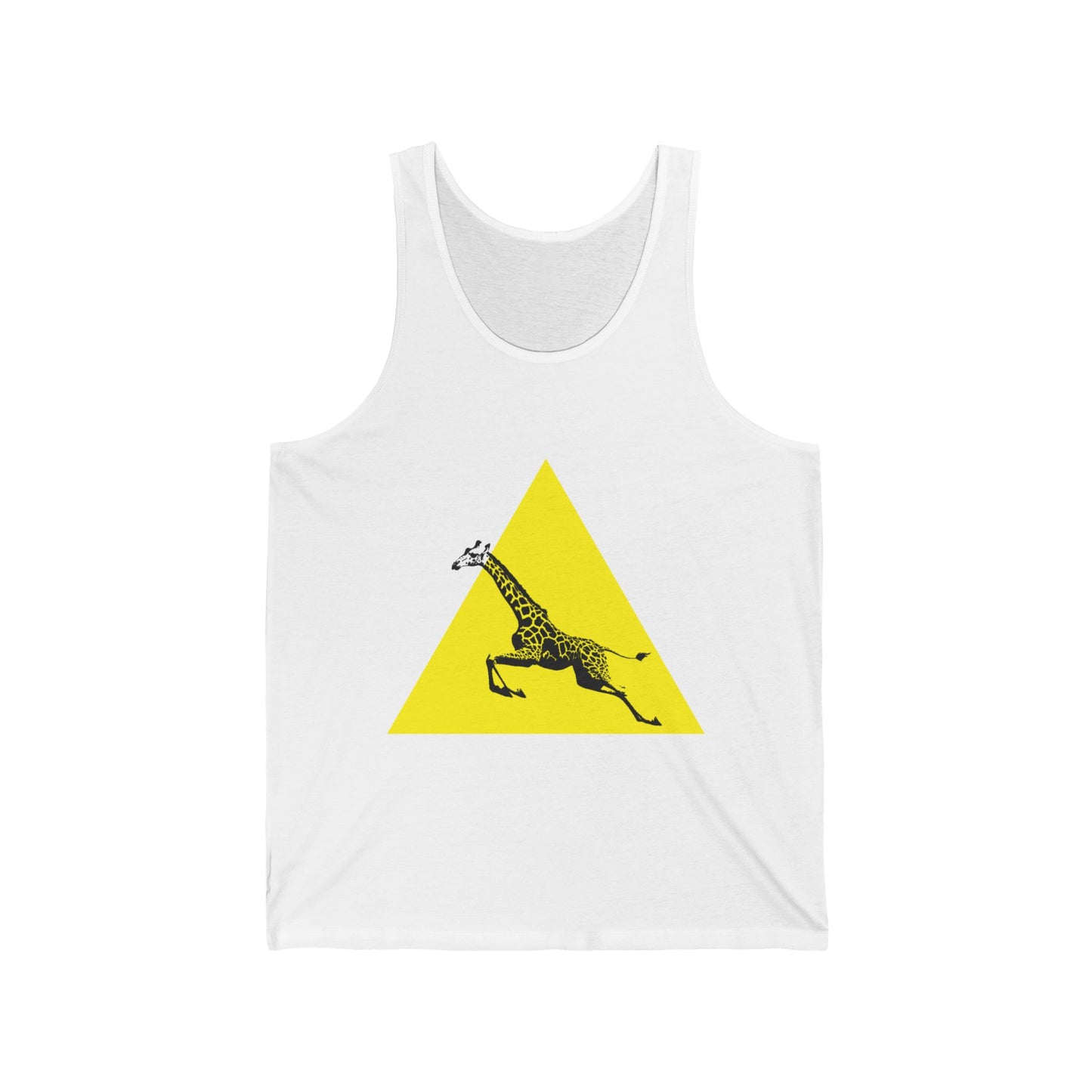 Giraffe Graphic Unisex Jersey Tank, Summer Vibes, Animal Lover Gift, Casual Wear, Vacation Top