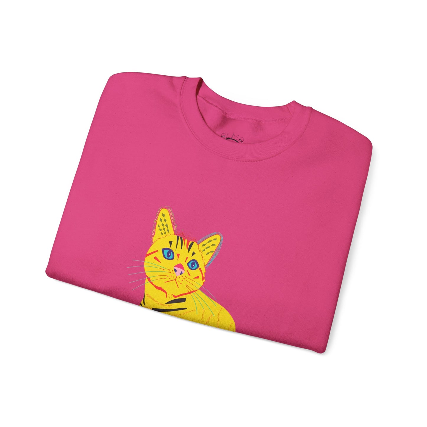 Yellow Cat Unisex Heavy Blend™ Crewneck Sweatshirt