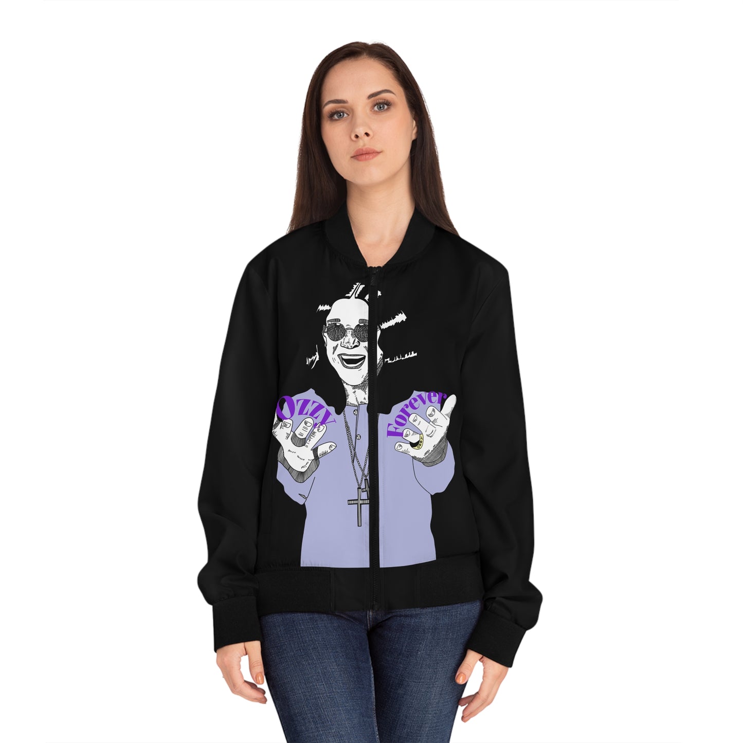 Ozzy Women's Bomber Jacket (AOP)