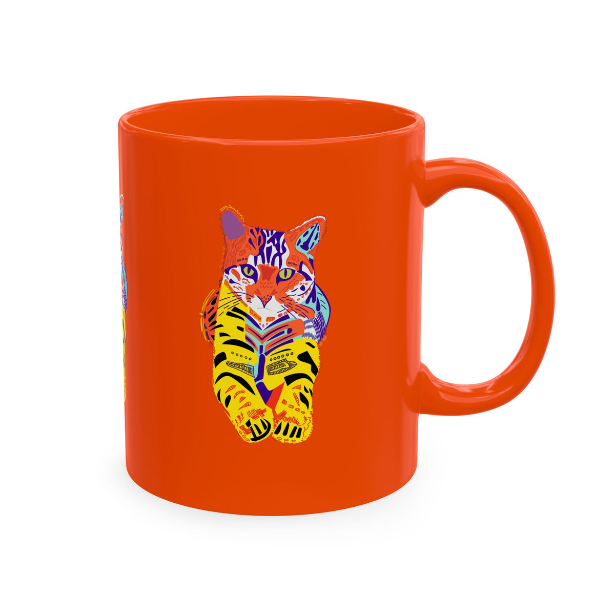 Tiger Cat Traditional Ceramic Mug