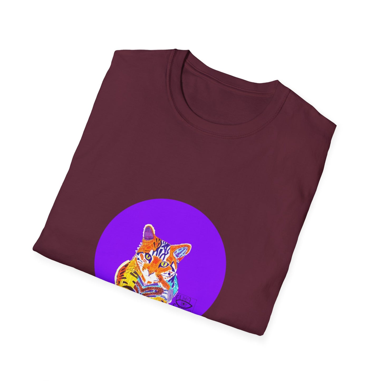 Vibrant Tiger Graphic T-Shirt, Colorful Art Tee for Animal Lovers, Unique Gift for Birthdays and Special Occasions, Unisex Softstyle Tee