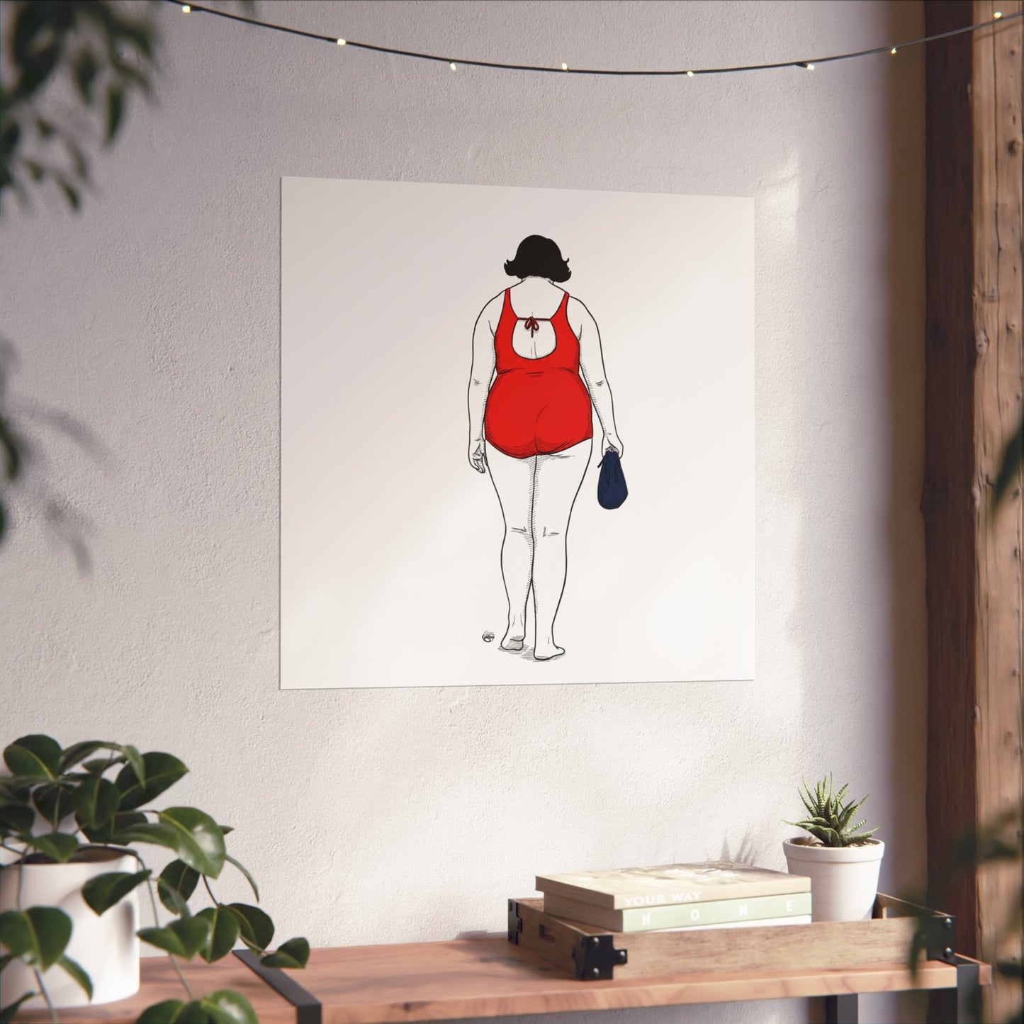 Elegant Swimmer lady Fine Art Posters