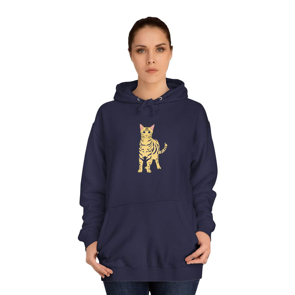 Benjamin The Cat Unisex College Hoodie