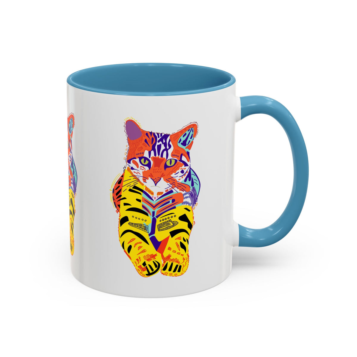 Tiger Cat Accent Coffee Mug (11, 15oz)