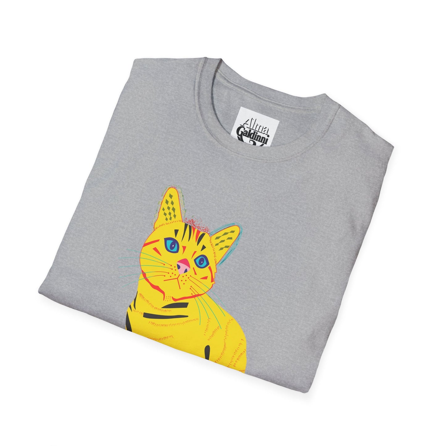 Yellow Cat Unisex Softstyle T-Shirt