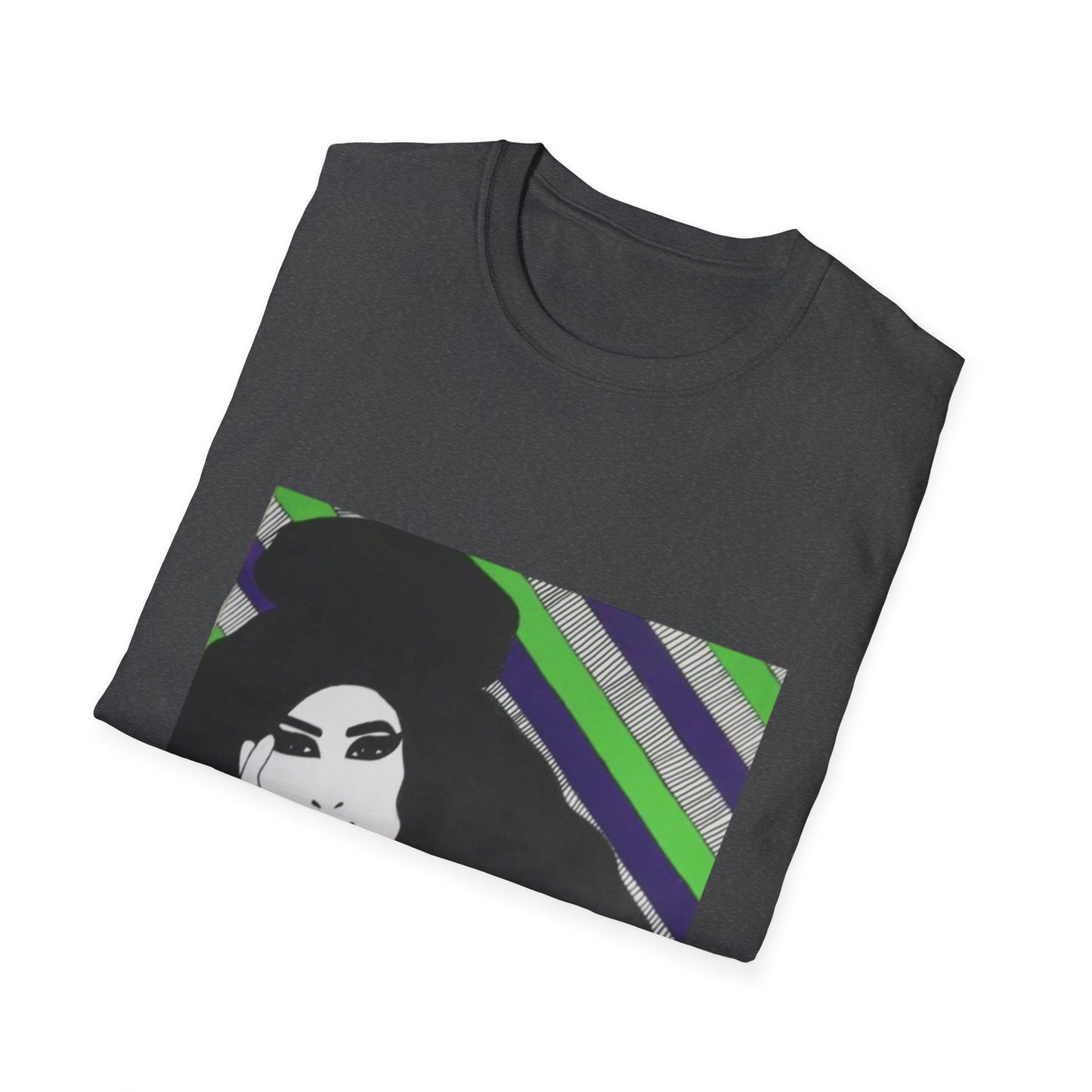 Artistic Amy Portrait T-Shirt, Casual Wear, Unique Gift, Pop Culture Apparel, Unisex Fashion, Everyday Comfort