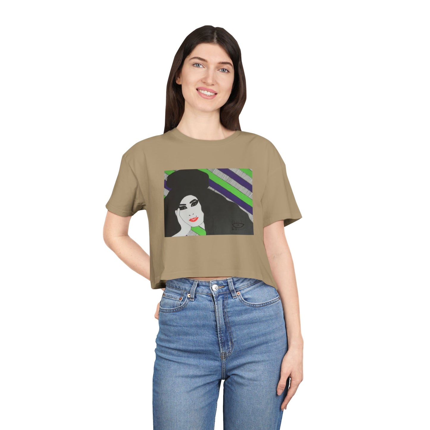 Amy Crop Tee: Stylish Streetwear Top, Vintage Vibe, Perfect for Summers & Festivals, Gift for Music Lovers, 90s Inspired Tee