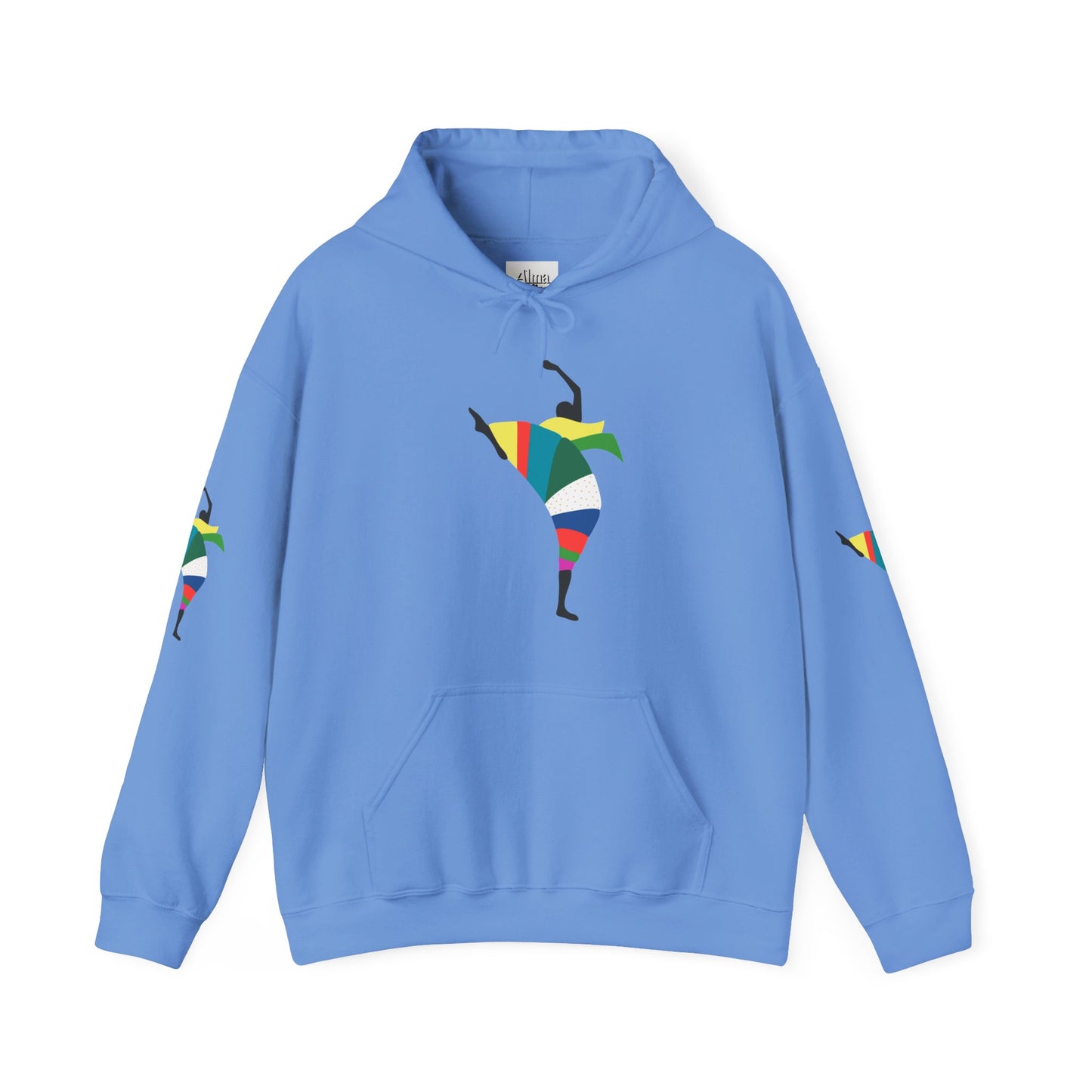 Dance is Organism Unisex Hooded Sweatshirt - Colorful Artistic Dance Design