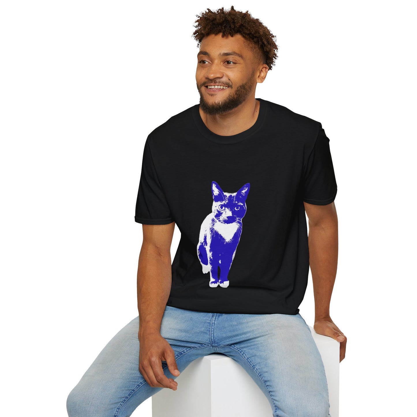 Bertie the cat Unisex Softstyle T-Shirt