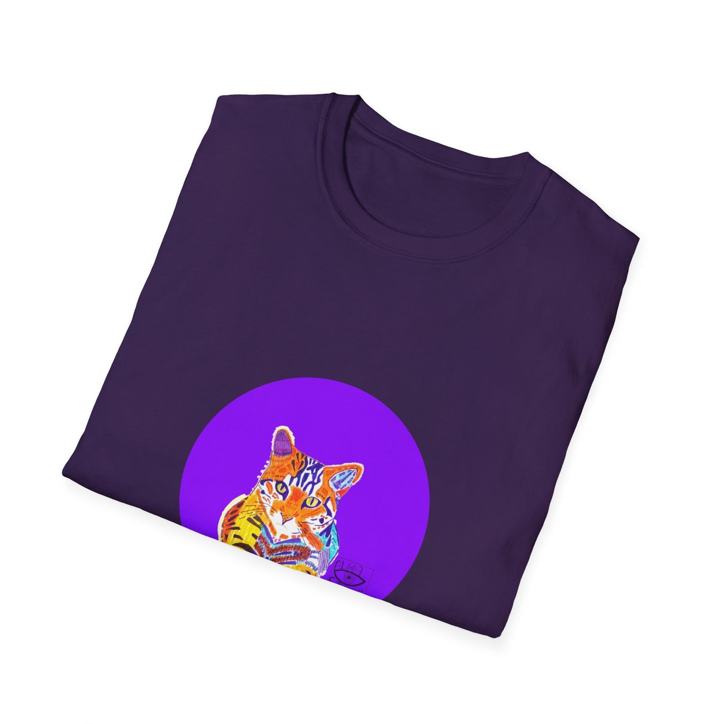 Vibrant Tiger Graphic T-Shirt, Colorful Art Tee for Animal Lovers, Unique Gift for Birthdays and Special Occasions, Unisex Softstyle Tee