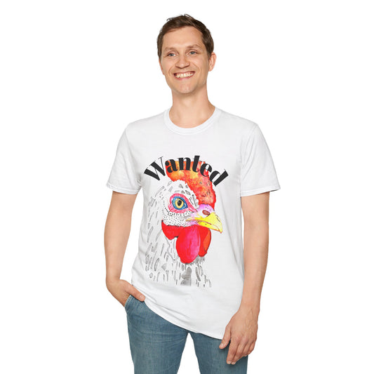 Wanted Rooster Unisex Softstyle T-Shirt