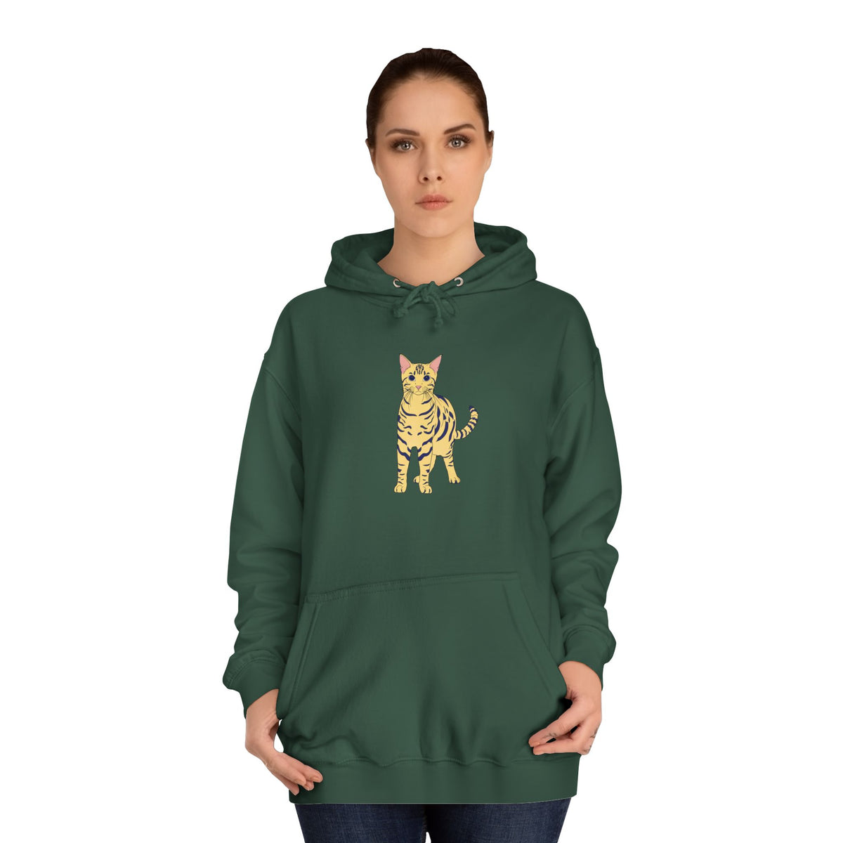 Benjamin The Cat Unisex College Hoodie
