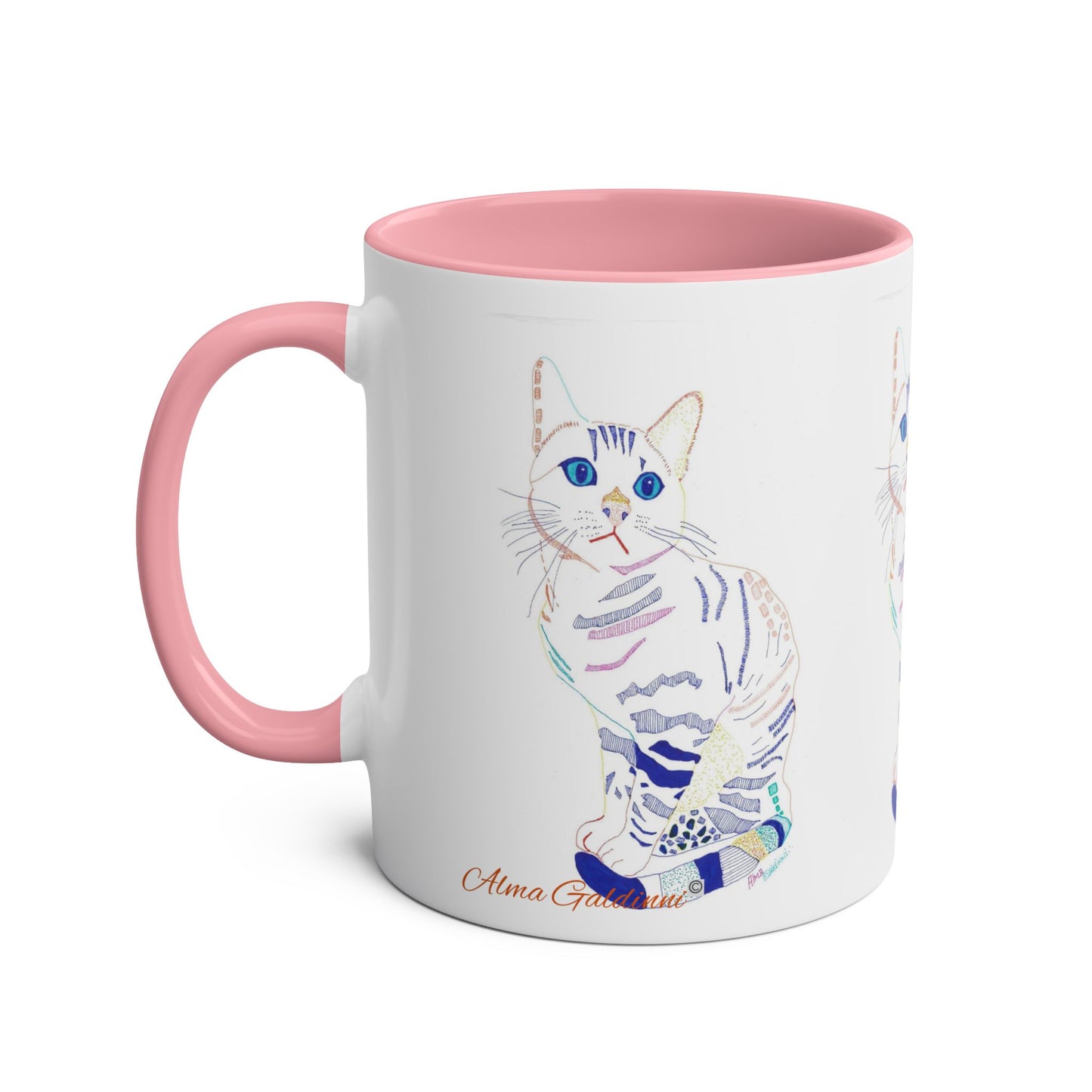 White Cat Mug