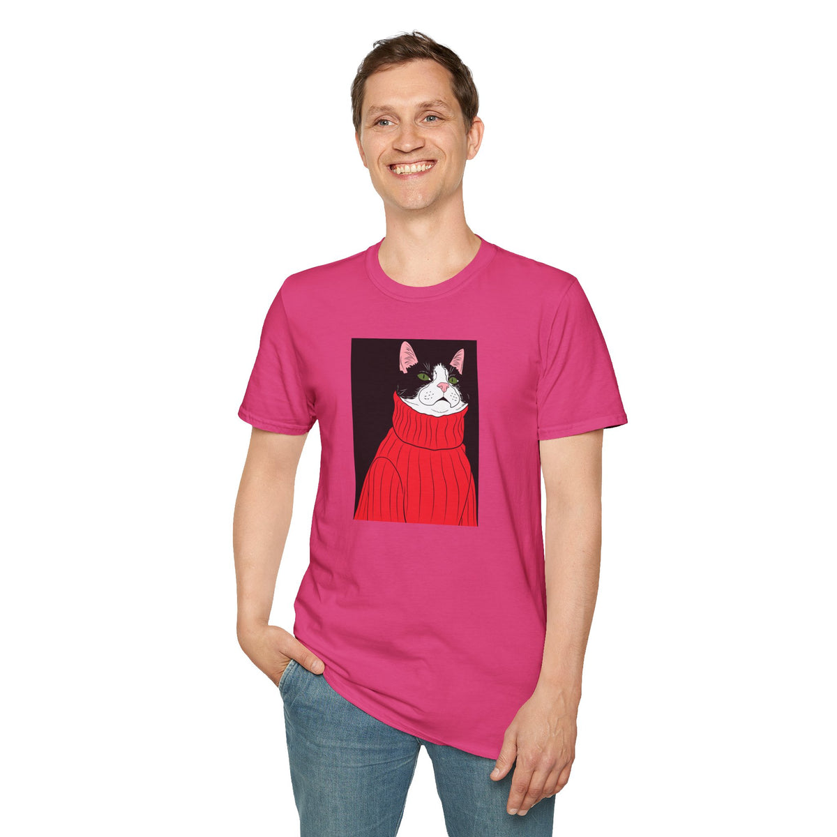 Lazy Cat Unisex Softstyle T-Shirt
