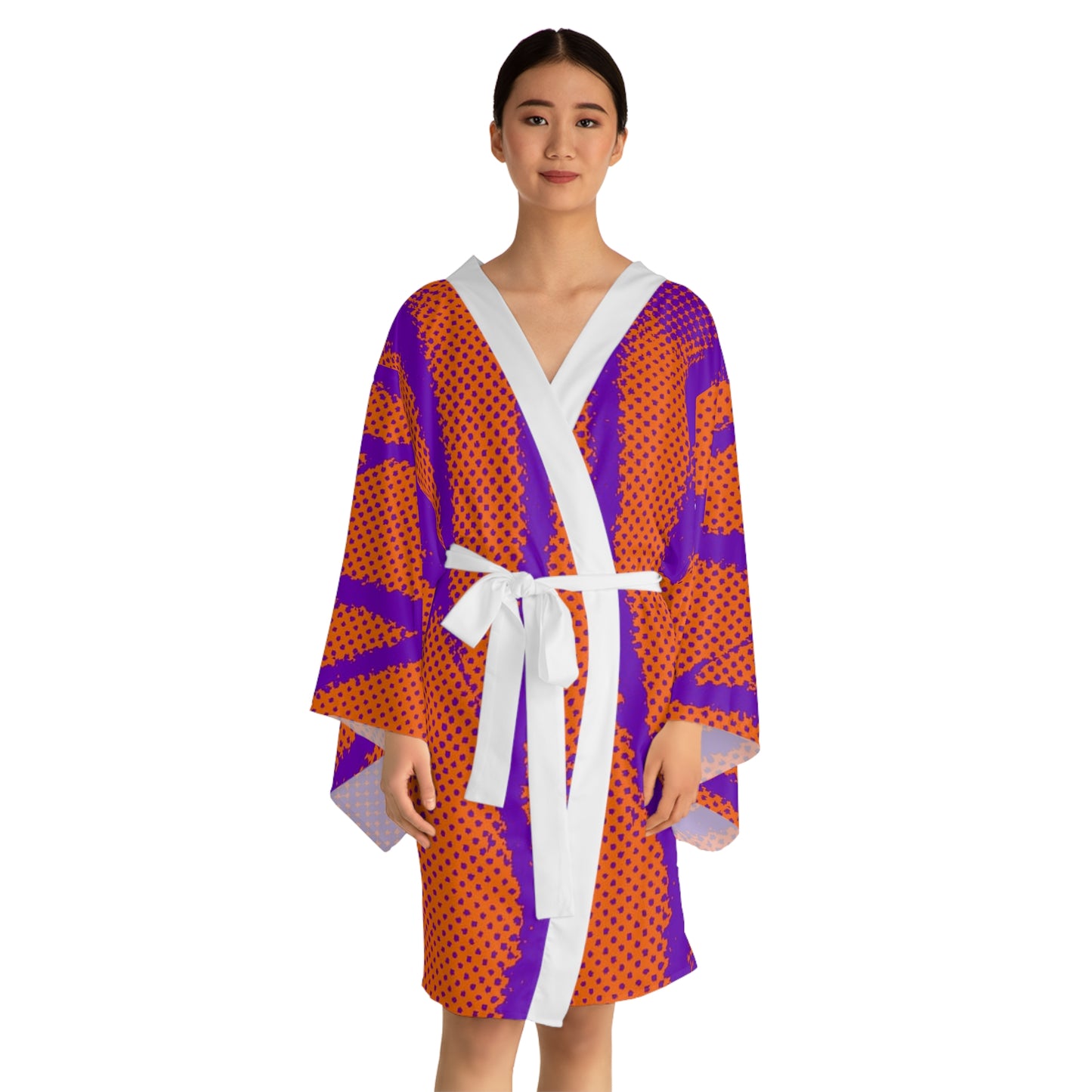 Butterfly Long Sleeve Kimono Robe (AOP)