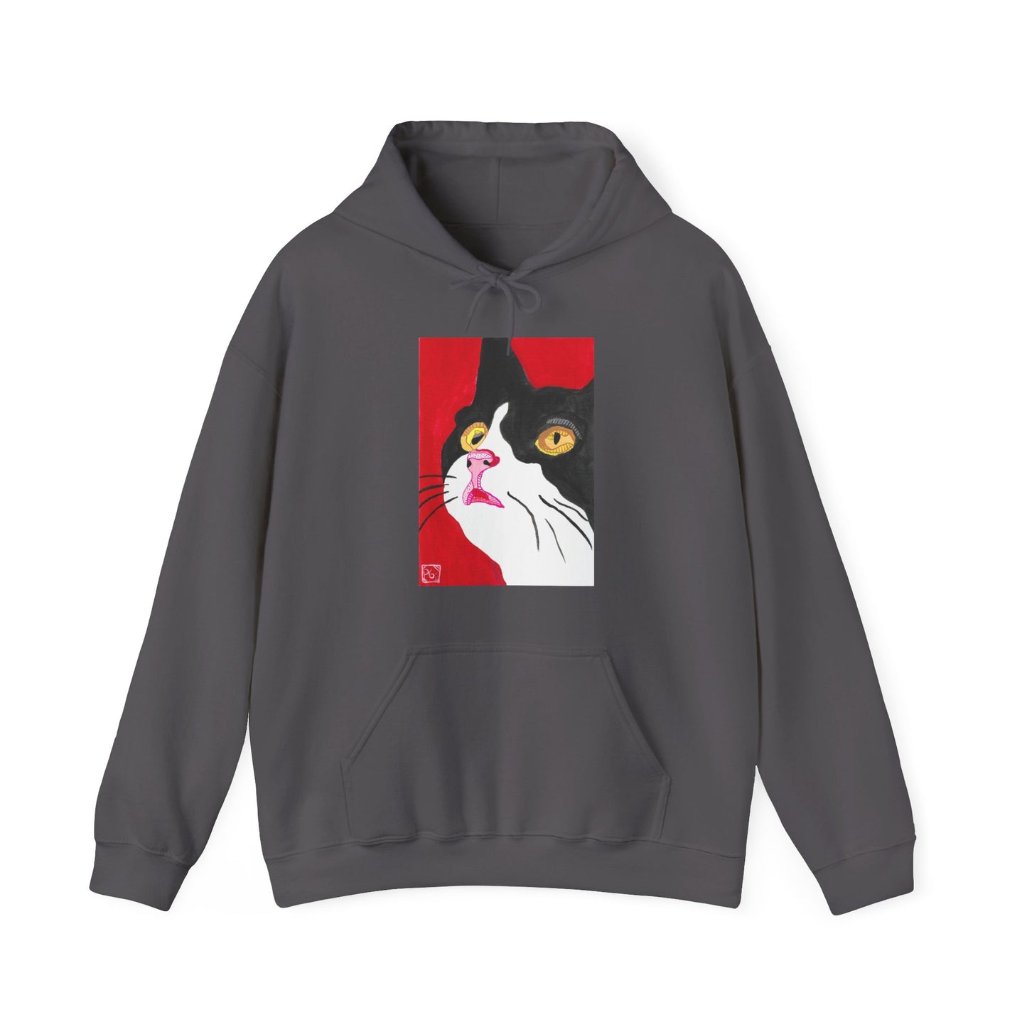 Cat Lover's Unisex Heavy Blend Hoodie - Artistic Cat Design