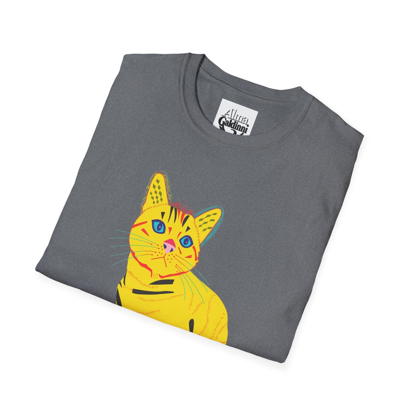 Yellow Cat Unisex Softstyle T-Shirt