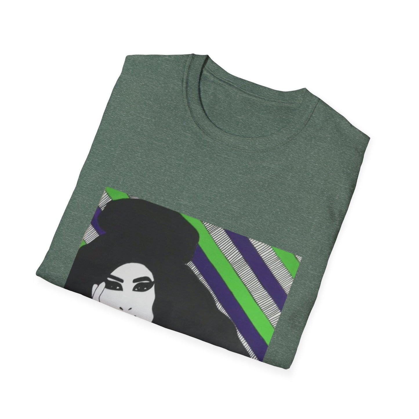 Artistic Amy Portrait T-Shirt, Casual Wear, Unique Gift, Pop Culture Apparel, Unisex Fashion, Everyday Comfort