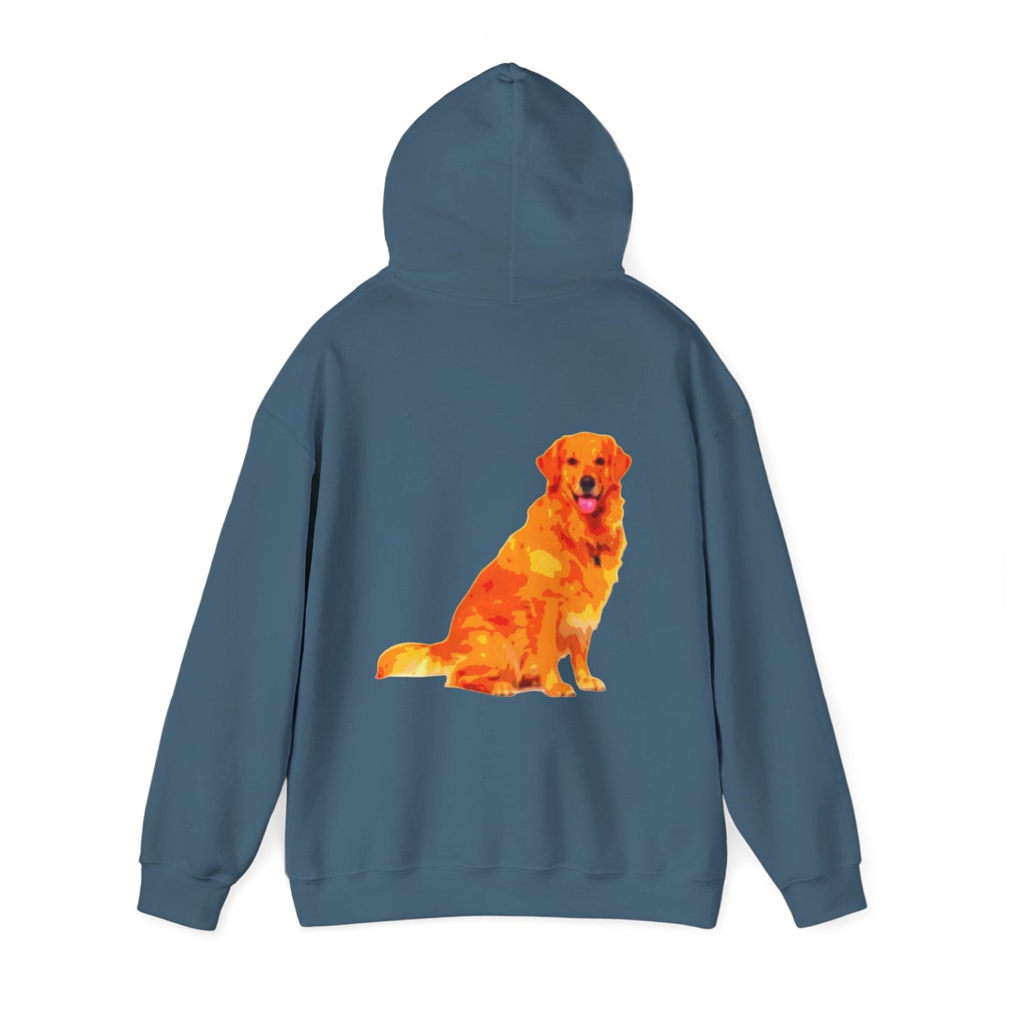 Vibrant Golden Retriever Hoodie, Pet Lover Gift, Cozy Sweatshirt, Animal Art Apparel, Dog Mom Outfit, Christmas Wear, Cute Canine Fashion