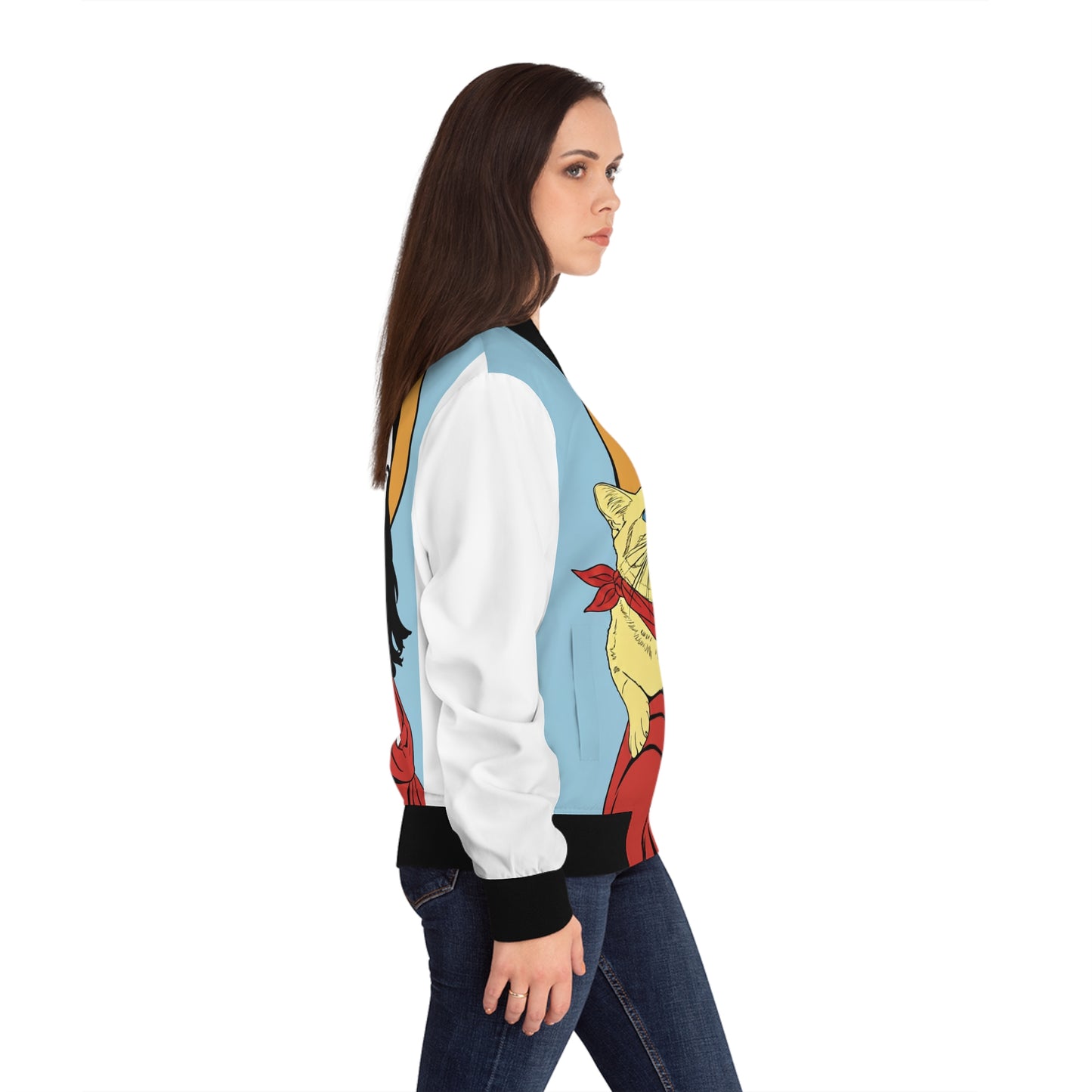 Jesus Women's Bomber Jacket (AOP)