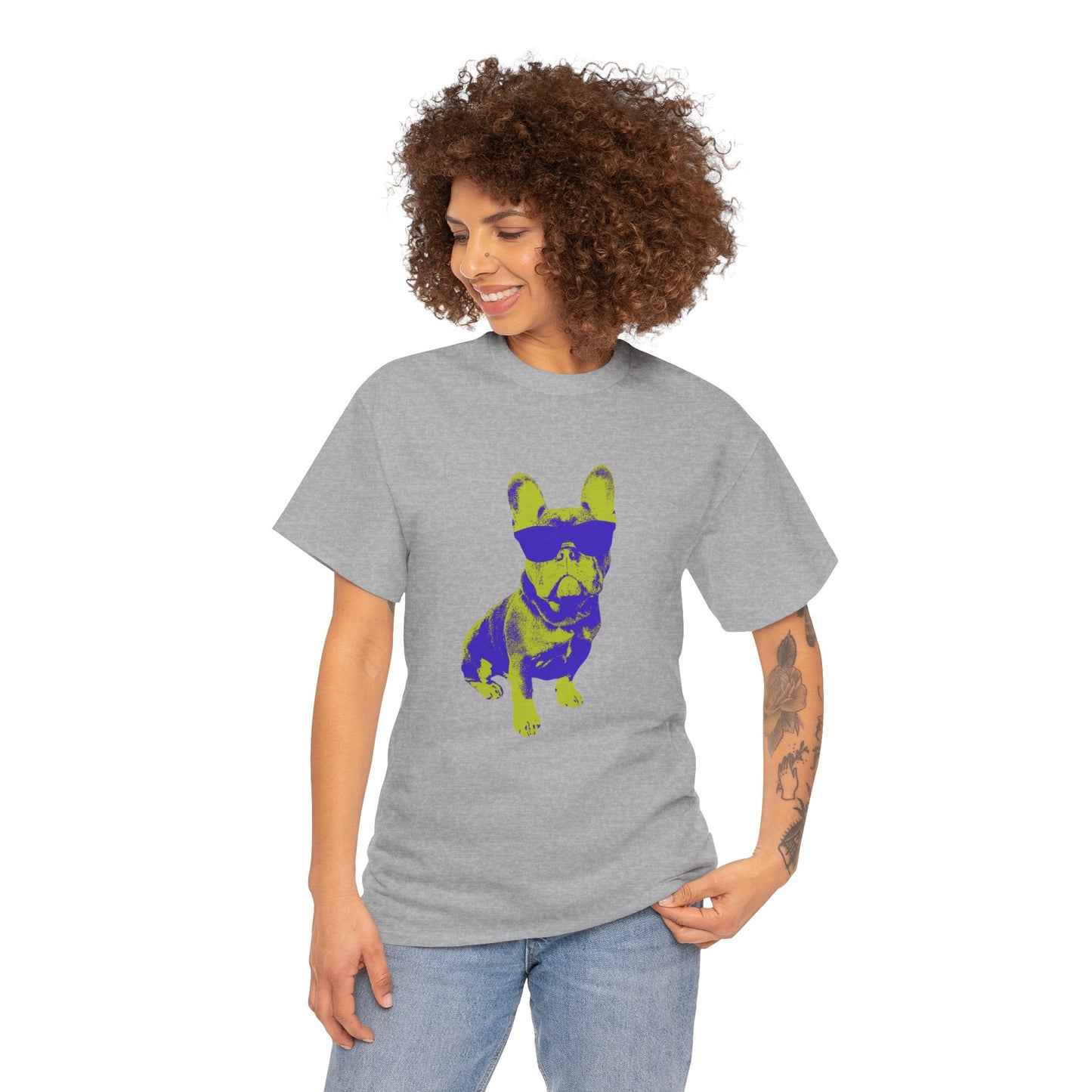 French Buldog Unisex Heavy Cotton Tee